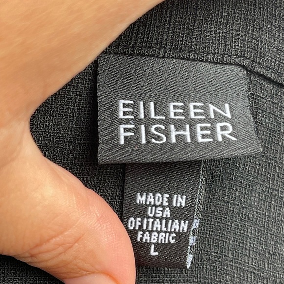 Eileen Fisher button up tunic size large - Picture 7 of 8